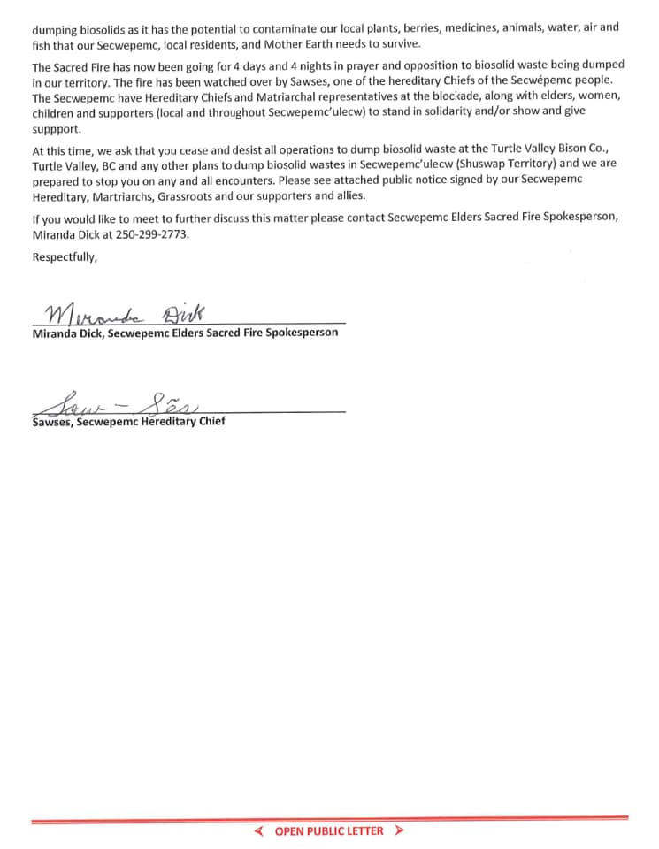 Secwepemc33's tweet photo. May 23, 2019 -- Secwepemc PSA

#TurtleValley #Biosolids #ArrowTransport #CityOfKamloops https://t.co/qhcrWgNsXy