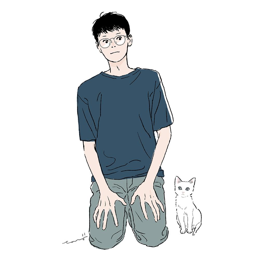 正座待機 