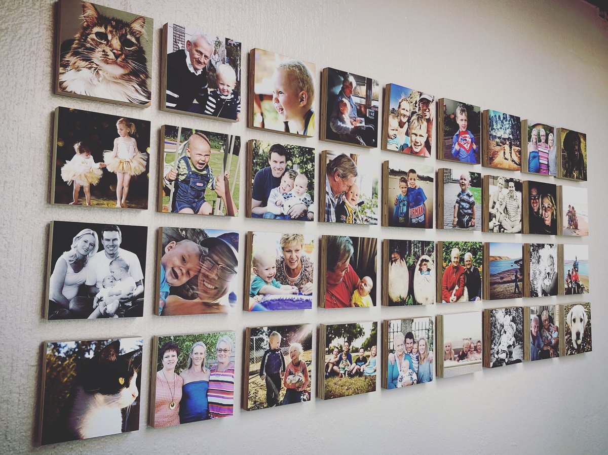 samcholes's tweet photo. Finally got my A into G and used a voucher from @printwild that I’ve had since 2016. Printed more #faceblocks. My most precious photo: one from the day O was born. My Dad died 5 weeks later. This is the only photo I have of them “together”. https://t.co/zvsoJMqrJd