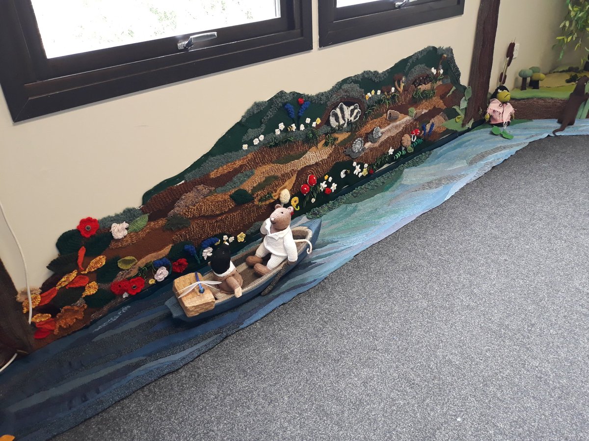 imvalels's tweet photo. @durhamwildlife Definitely worth a visit, whoever did the knitting is so clever #durhamwildlifetrust #windinthewillows #WilderFuture https://t.co/0UJpYqsW1i