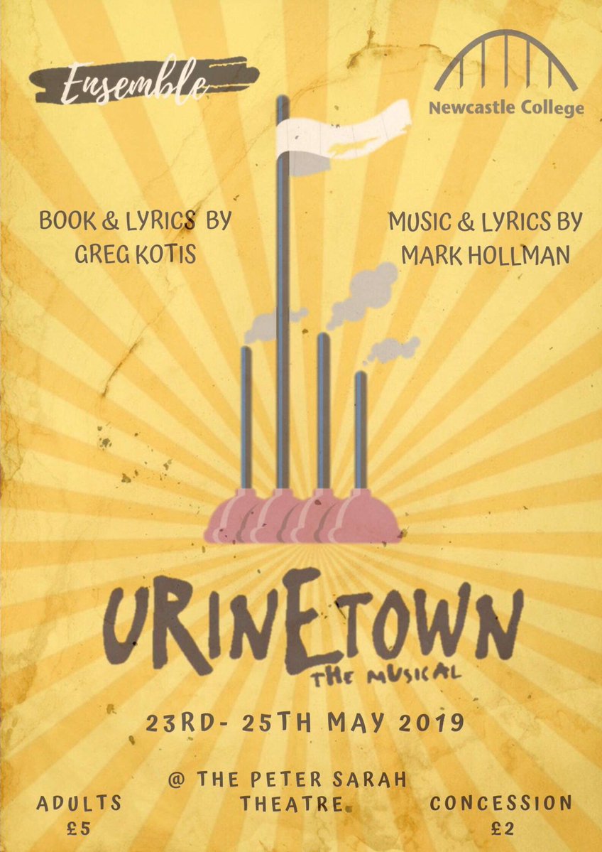 We were not disappointed! ! Hail Malthus! Our review of <a href="/NCL_MTEnsemble/">Newcastle College MT</a> Urinetown – The Musical at Newcastle College Peter Sarah Theatre until Saturday 25th May 2019 

Review: northeasttheatreguide.co.uk/2019/05/review…