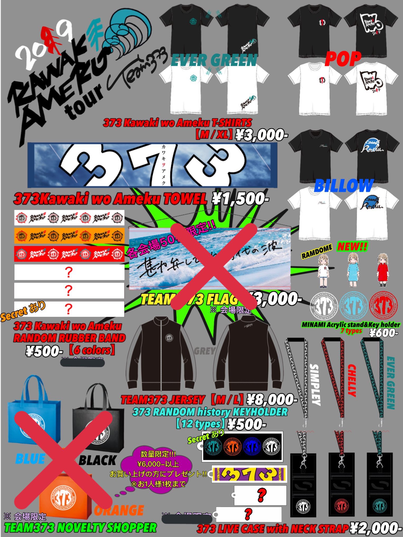 【美波】カワキヲアメクツアー会場限定グッズ 『TEAM 373 FLAG』 美波】カワキヲアメクツアー会場限定グッズ 『TEAM 373 FLAG』