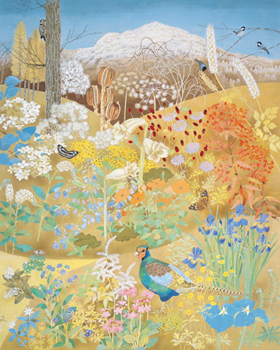 在庫あり】 堀 文子 版画『罌粟けし』2009年 版画 - korimaplace.com