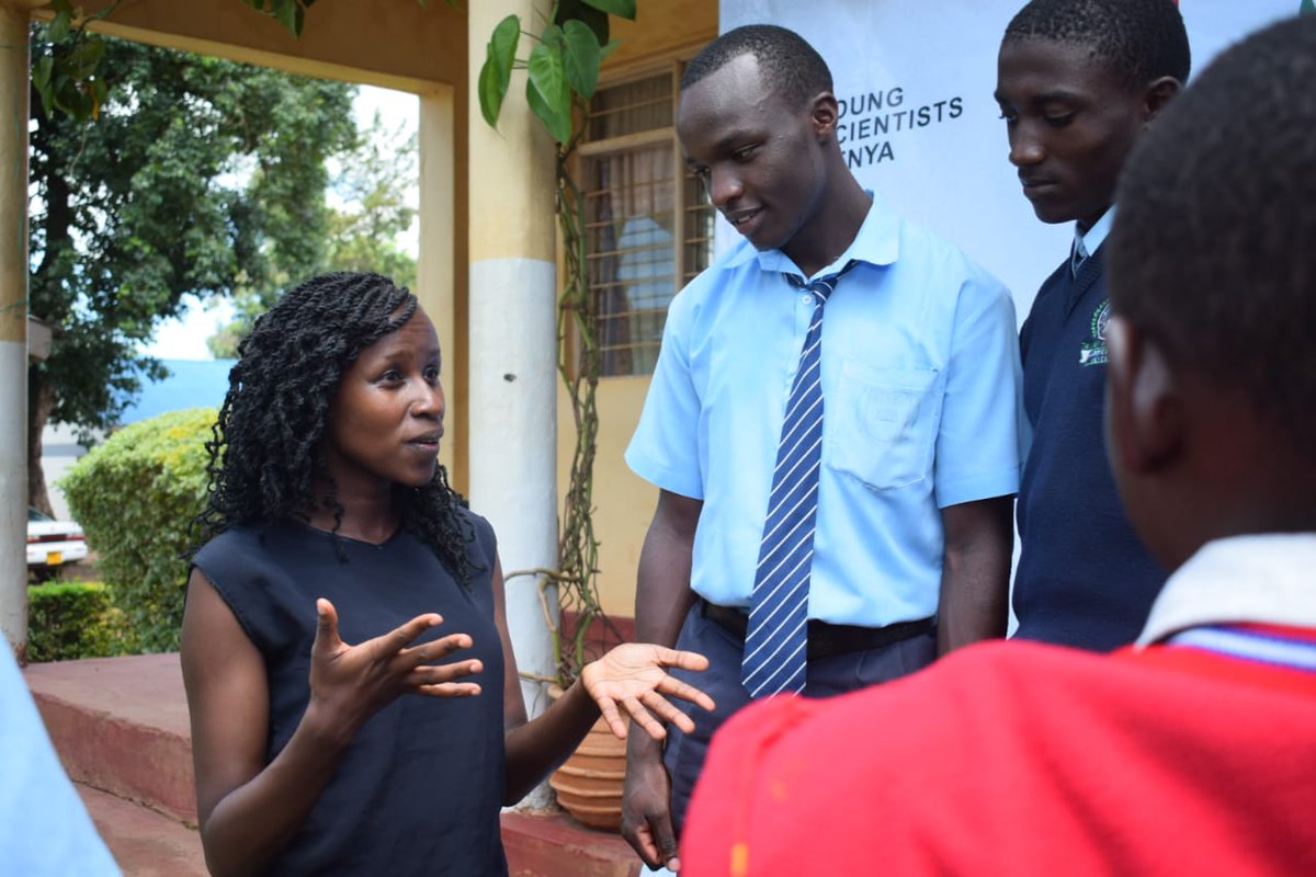 YSTKenya's tweet photo. #STEM Mentors such as Janes a student studying public health at Masinde Muliro University &amp; Catherine studying computer science carry out mentorship at todays YSK Kakamega Outreach. 

 #ScienceforDevelopment
#GirlsInScience

@BLAZEKenya @JNdau11 @PhilipOgola https://t.co/Sl6SV5K3BD