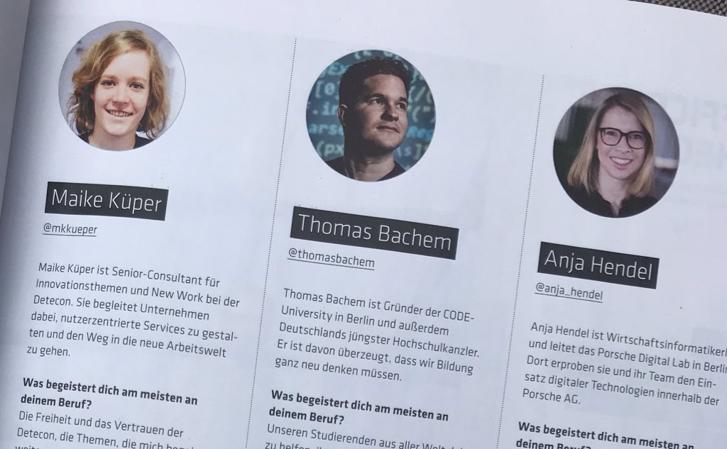 MartinPietzonka's tweet photo. Wieder mal eine super Ausgabe der @t3n 📖

absolut richtig, dass die Vision für eine #digitale Welt nicht allein aus den USA oder China kommen darf, #Europa braucht eigene Ideen 💡 

Und schön, bekannte Gesichter zu sehen @MkKueper @IgnatzSchatz @anja_hendel @thomasbachem https://t.co/L1WxrYxGQh