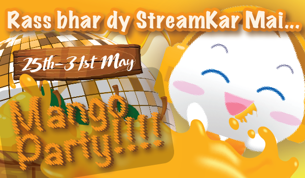 stream_kar's tweet photo. Everybody just love Mangoes? Absolutely Right?? 
Tow StreamKar laya king of fruits ka event, doob jaen Aamon k rass bharay event mai aur jeeten shaandar inamaat. 
Send kren yummiest gifts aur ban jaen StreamKar Star. Abhi JOIN kren!! https://t.co/SUmi0YzX2i