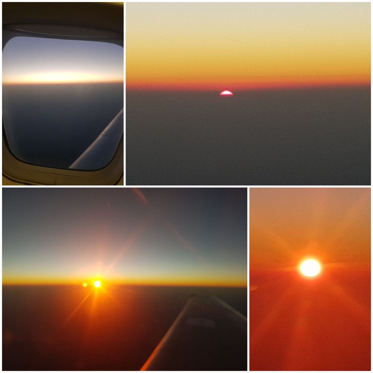 Namibian sunrise from a plane. Worth getting up early for. #lovingnamibia