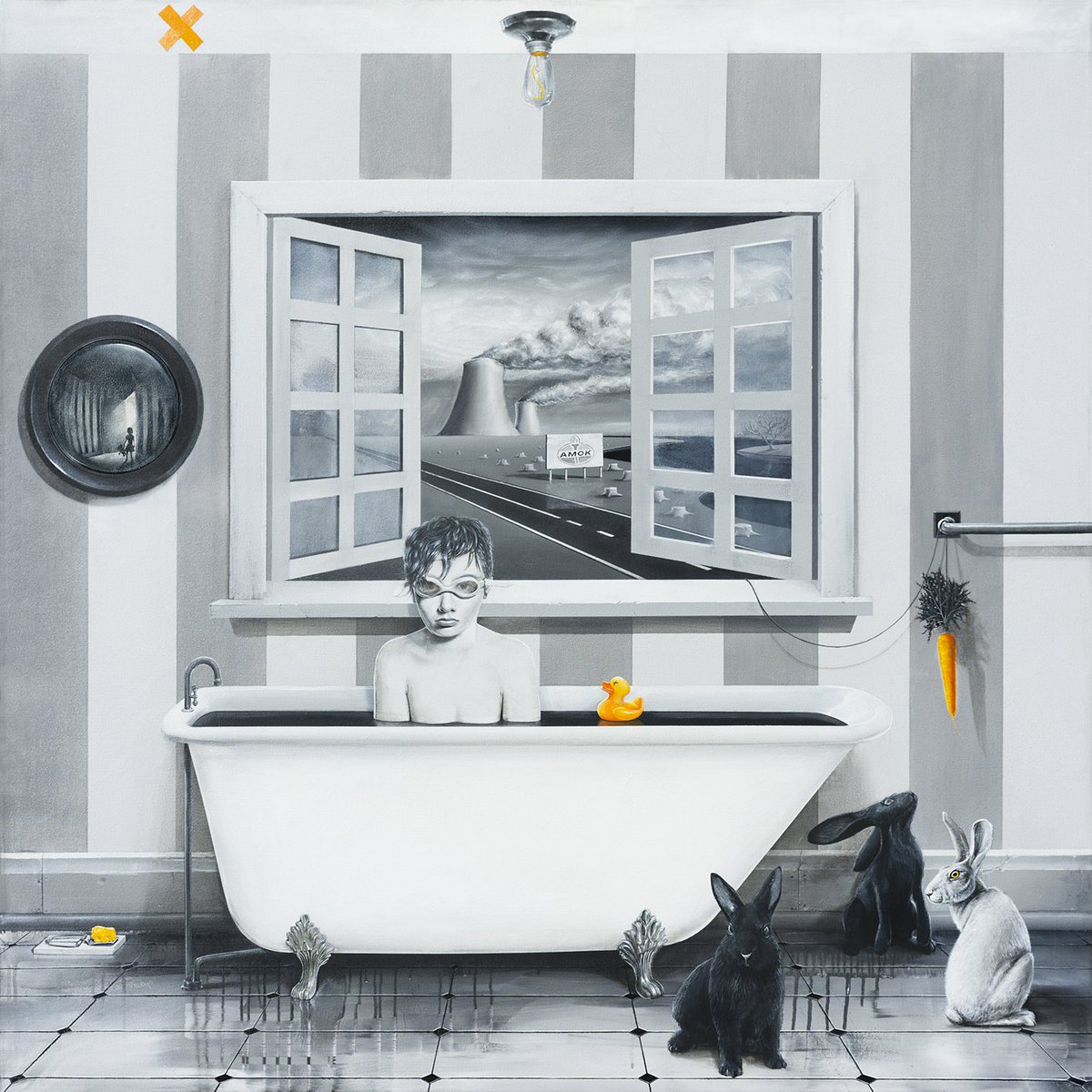 DonnySmutz's tweet photo. Newest painting "The Baptism" finally unveiled for you to dive into! https://t.co/TX0mBbJ6Sn @JuxtapozMag @MuseumModernArt #art #painting #popart #surrealism #globalwarming @exxonmobil #oil #Berlin https://t.co/KOhJRDidPa