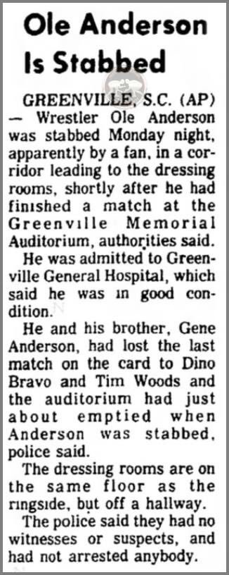 PWHistoricalS's tweet photo. Printed 43 Years Ago Today 

May 25, 1976 - High Point Enterprise 

#PWHS #Wrestling #ProWrestling #AndersonFamily #Anderson #OleAnderson #ProWrestling #Wrestling #Carolinas #NorthCarolina #HighPoint #NC #USA https://t.co/h1gmk4qchI