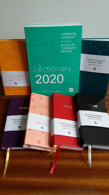 Yes, they're in!!  @SPCKPublishing Church Pocket Book & Diaries for 2020 and Lectionary.  Loving the new designs too!! #christianbookstagram  #2020diaries