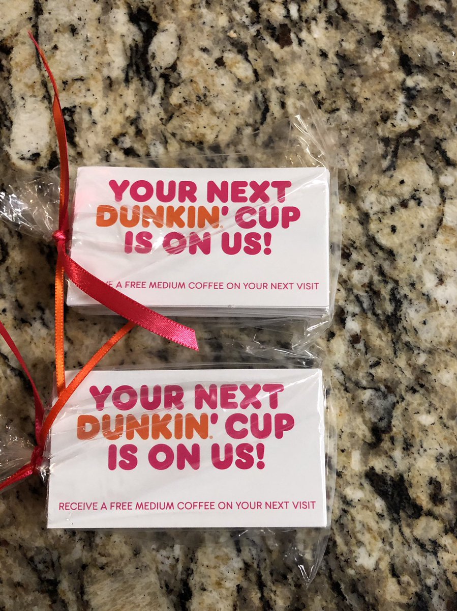When your love for coffee is real and your husband supports your addiction and figures he can help you win free coffee for a year so he doesn’t have to buy it at the grand opening of Dunkin Donuts!! Camped out and scored!!!