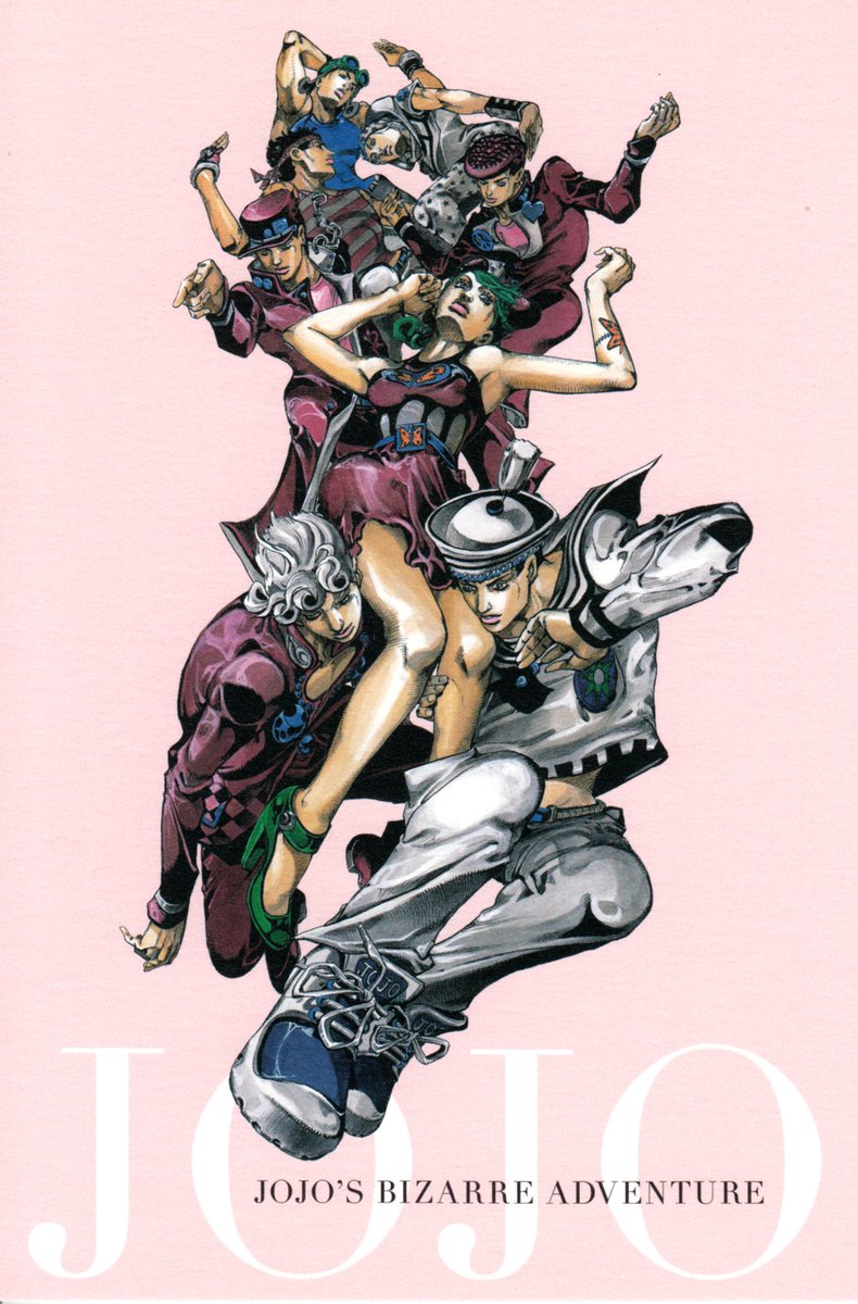 アート・デザイン・音楽 JOJO's 25th Anniversary Hirohiko Araki JoJo's Bizarre Adventure 25th Anniversary illustration.