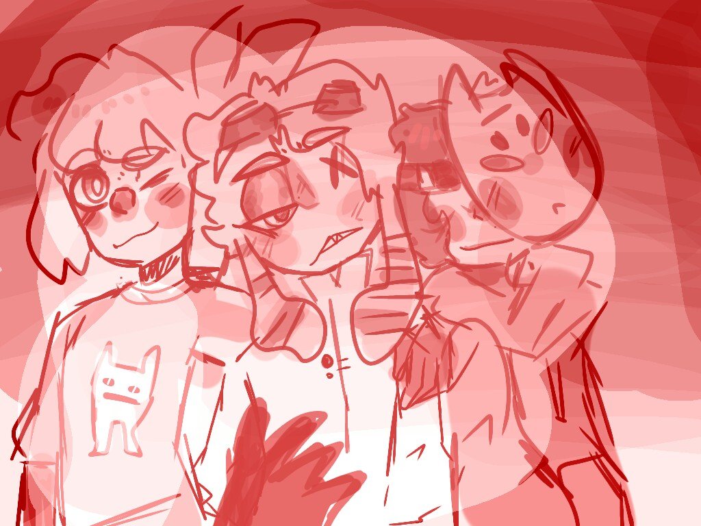 Chocunny4's tweet photo. Just a sketch I ended up doing! In it are my three main OCs: Wizzel, Lyan and Minty! 

Apenas um esboço que acabei fazendo! Nele estão os meus três OCs principais: Wizzel, Lyan e Minty! https://t.co/49SNnMxwgH