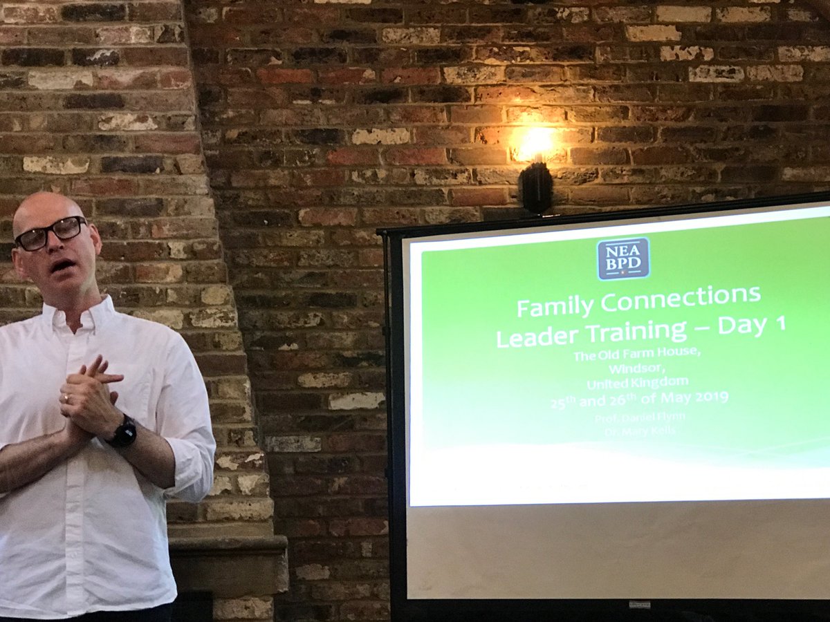 Family Connections Training in the U.K.                                  Thank you Prof Flynn and Dr Mary Kells.  Another 25 new leaders!