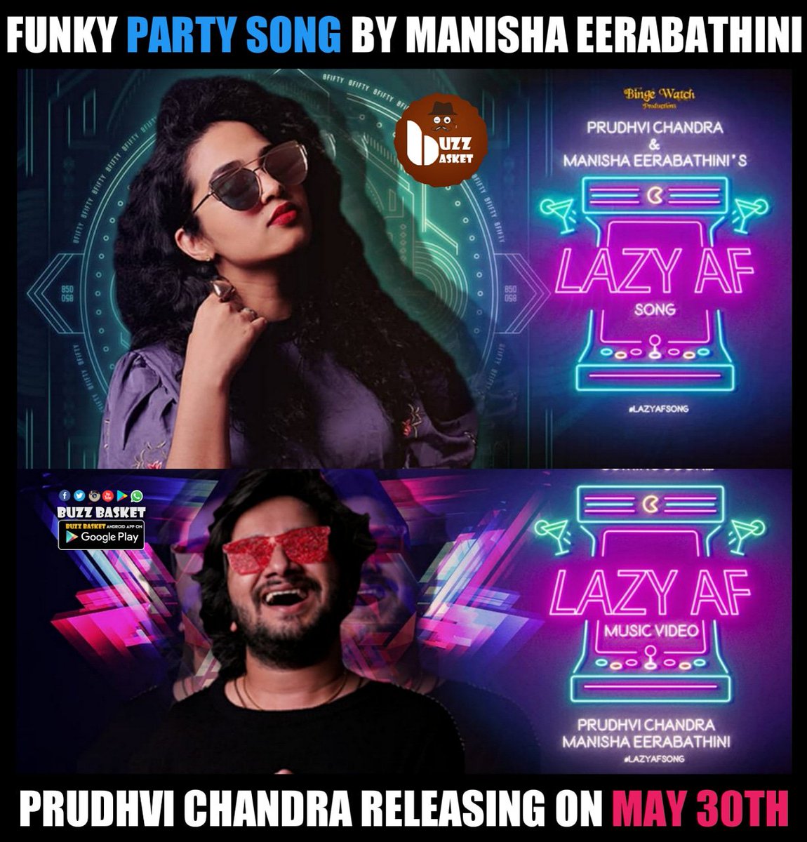 #ManishaEerabathini #PrudhviChandra's #LazyAFSong