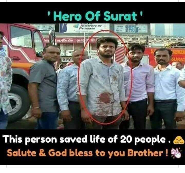 Faiz49443876's tweet image. मोबाइल से वीडियो बनाते लोगो के बीच एक हीरो भी था

सलाम है तेरी बहादुरी केतन
 #Slute
#surat R.I.P😥😥