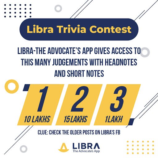 AdvocatesappLib's tweet photo. Ans this question &amp; 1 of you will win an Rs 1k #Amazon  voucher via a lucky draw

To Win:
1. RT the post with the #libraocontest &amp; ans the question
2. Tag 3 friends on your RT post
3. Like the Libra FB &amp; Insta page on the link: Libra_VS

Contest ends: 01.06.2019 https://t.co/kTqkkJPyfU