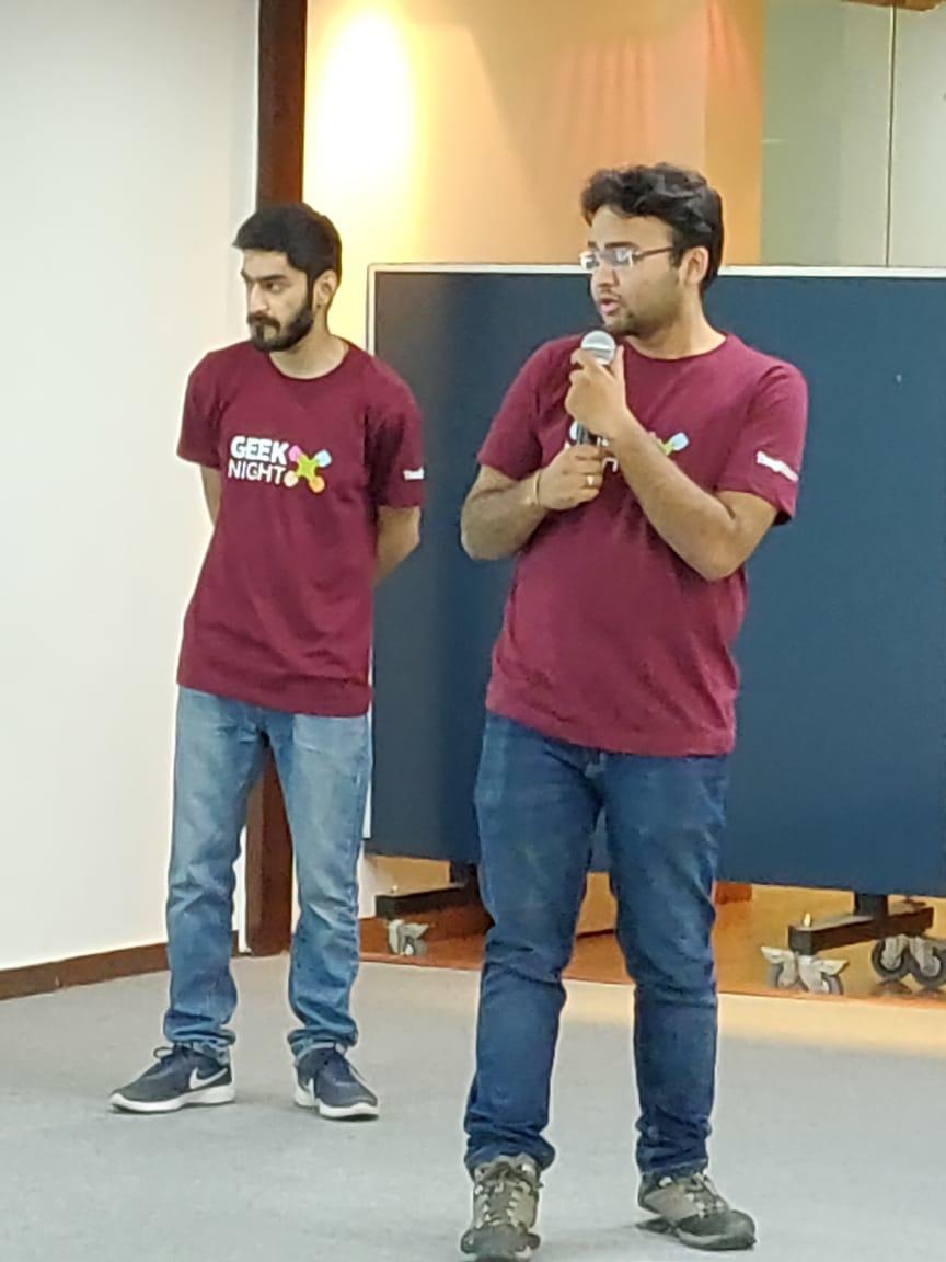 aarushigupta194's tweet photo. Glimpse of #GeekNight at @thoughtworks Gurgaon!
Great audience #Houseful #enthusiasm #interactive
Big thanks to the presenters for their efforts
@TW_IndiaEdition https://t.co/mys5jJQhLS