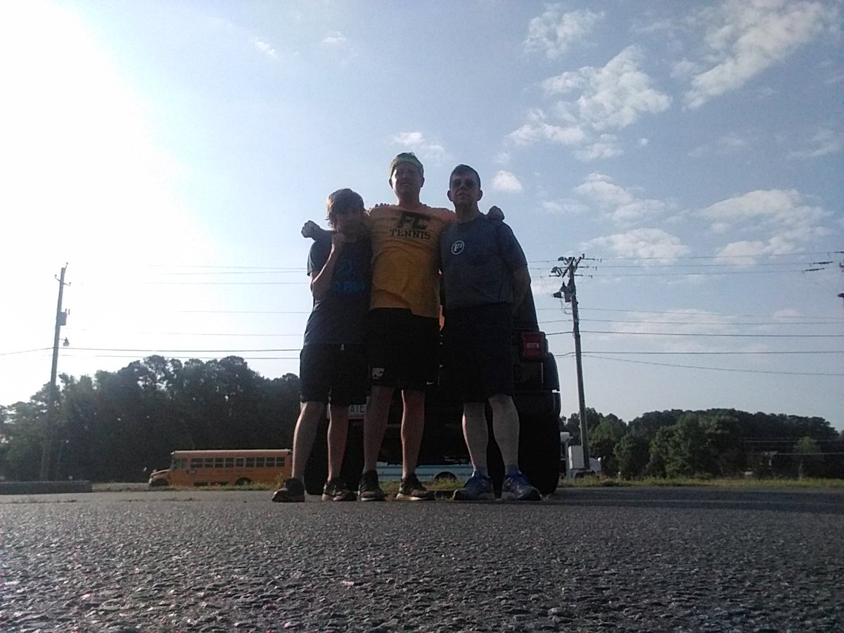 2 Farmvillians and a visitor from <a href="/F3DenverNC/">F3 Denver NC</a> @KennethTLaub had some good ole fun.
Back Blast up later. <a href="/F3ENC/">F3ENC Crossbones</a> <a href="/F3Farmville/">F3 Farmville</a>