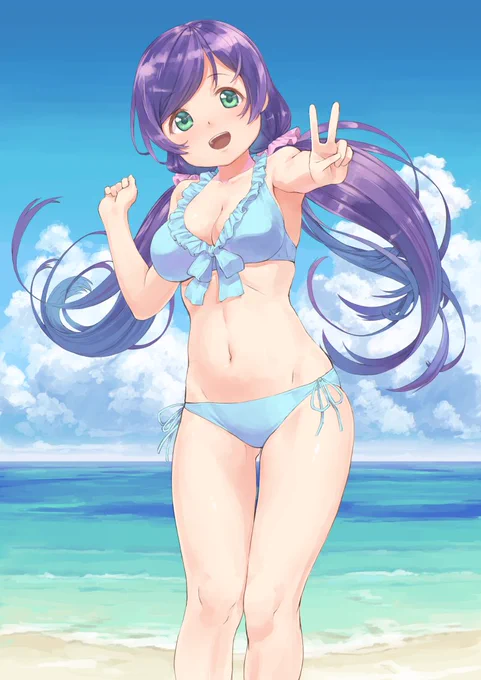 水着いいですよね
#気温が高いので気が早いが水着絵が見たい 