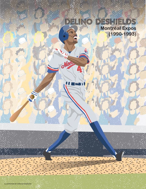dariushcomics's tweet photo. Dedicated to 50th Anniversary of @Montreal_Expos 
Delino DeShields @LinoDeShields @Montreal_Expos @baseballhall @MTLbbproject @dannogallagher7 #deshields @Reds @StuCowan1 
#MLBMTL #Expos50 #ExposMTL #MTLExpos #MLB #Baseball #NosAmours #MontrealExpos @sabr https://t.co/0CniaLBpXZ