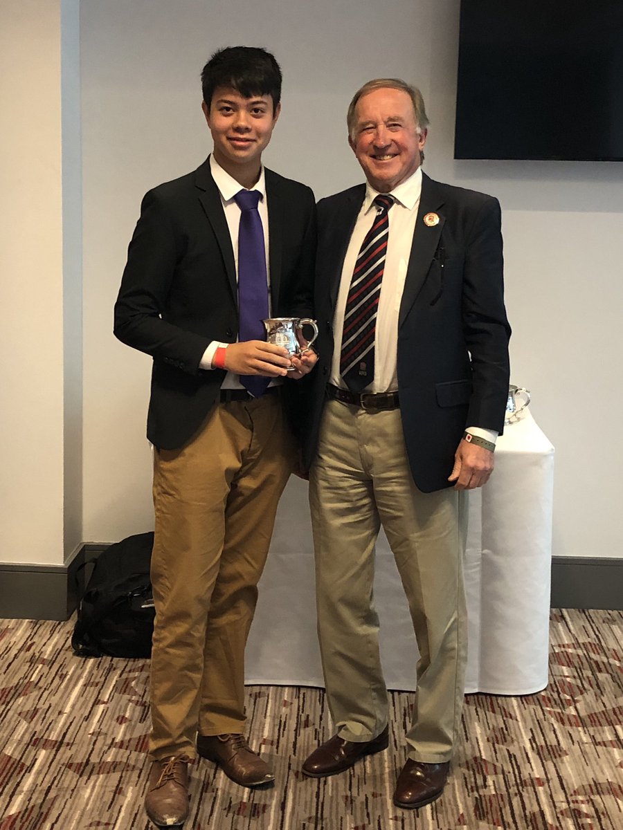 At the Student RFU AGM and Awards and delighted that <a href="/OfficialUoM/">The University of Manchester</a> student Alan Judge has been awarded Student Referee of the Year! <a href="/UoMSport/">UoM Sport</a> #purpleandproud