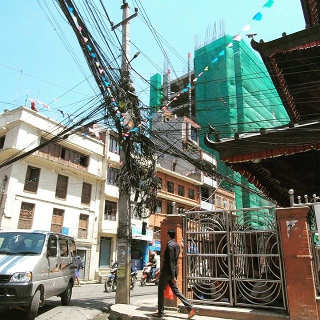 davidmonostori's tweet photo. Streets of Kathmandu. ⚡️🛵👨‍👩‍👧‍👦 So much going on here I can't even explain. I definitely don't want to be an electrician here😂 #nepal #kathmandu #safedriving #notsafedriving #crazystreet #goprohero7black #gopro #scooter https://t.co/ljOBXnIMbX https://t.co/E3xqh0tJJA