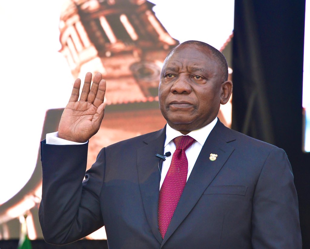 Cyril Ramaphosa 🇿🇦 on X: "I, Matamela Cyril Ramaphosa, swear that I will  be faithful to the Republic of South Africa and will obey, observe, uphold  and maintain the Constitution and all