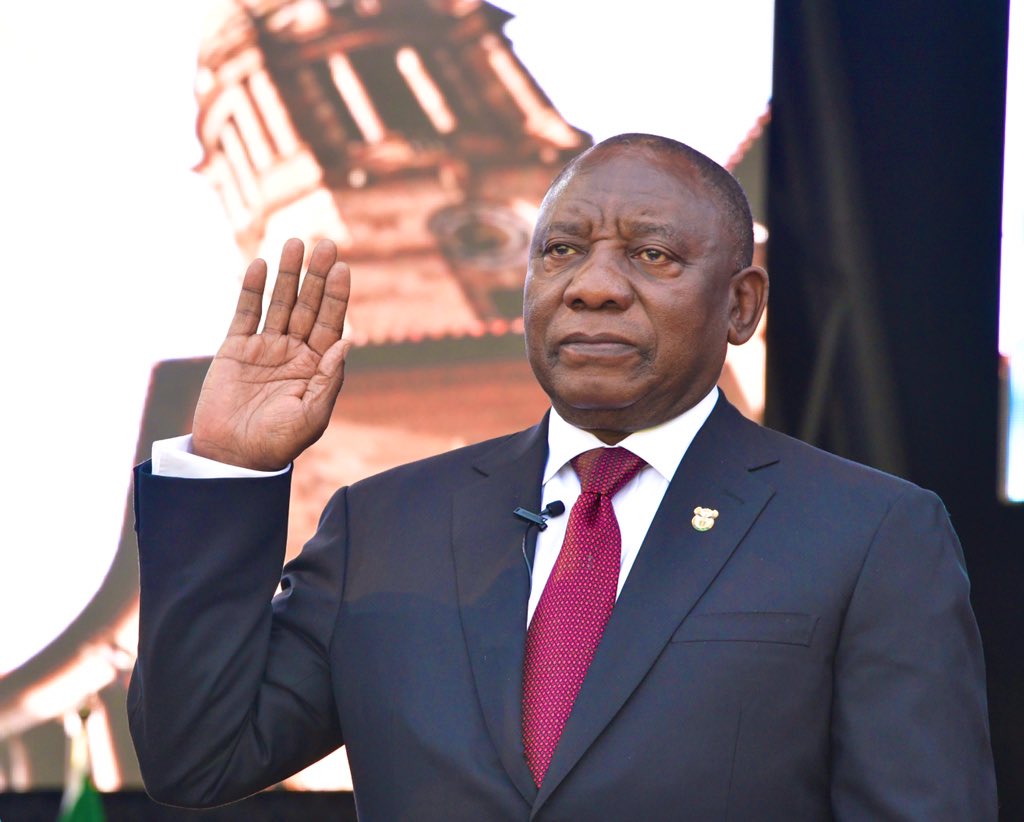 Cyril Ramaphosa 🇿🇦 on X: "I, Matamela Cyril Ramaphosa, swear that I will be faithful to the Republic of South Africa and will obey, observe, uphold and maintain the Constitution and all