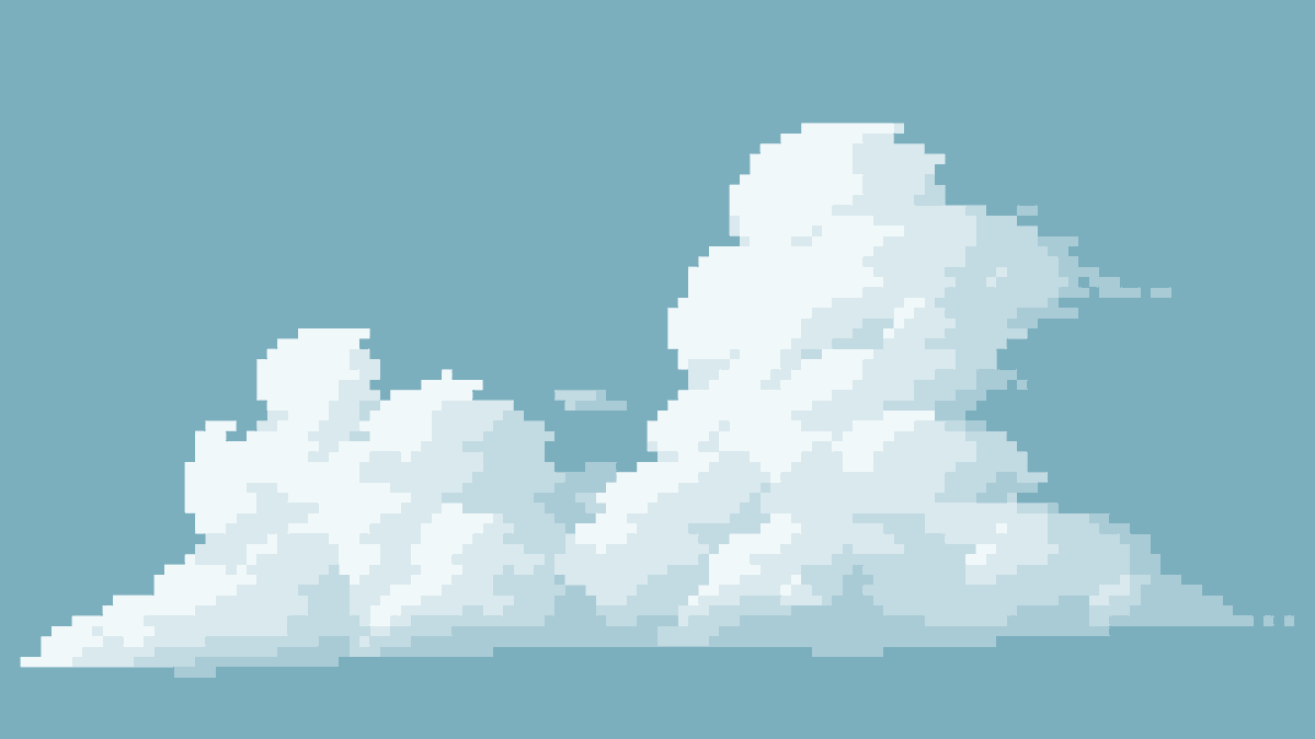 じゃがいも Twitterissa 雲 Pixelart ドット絵