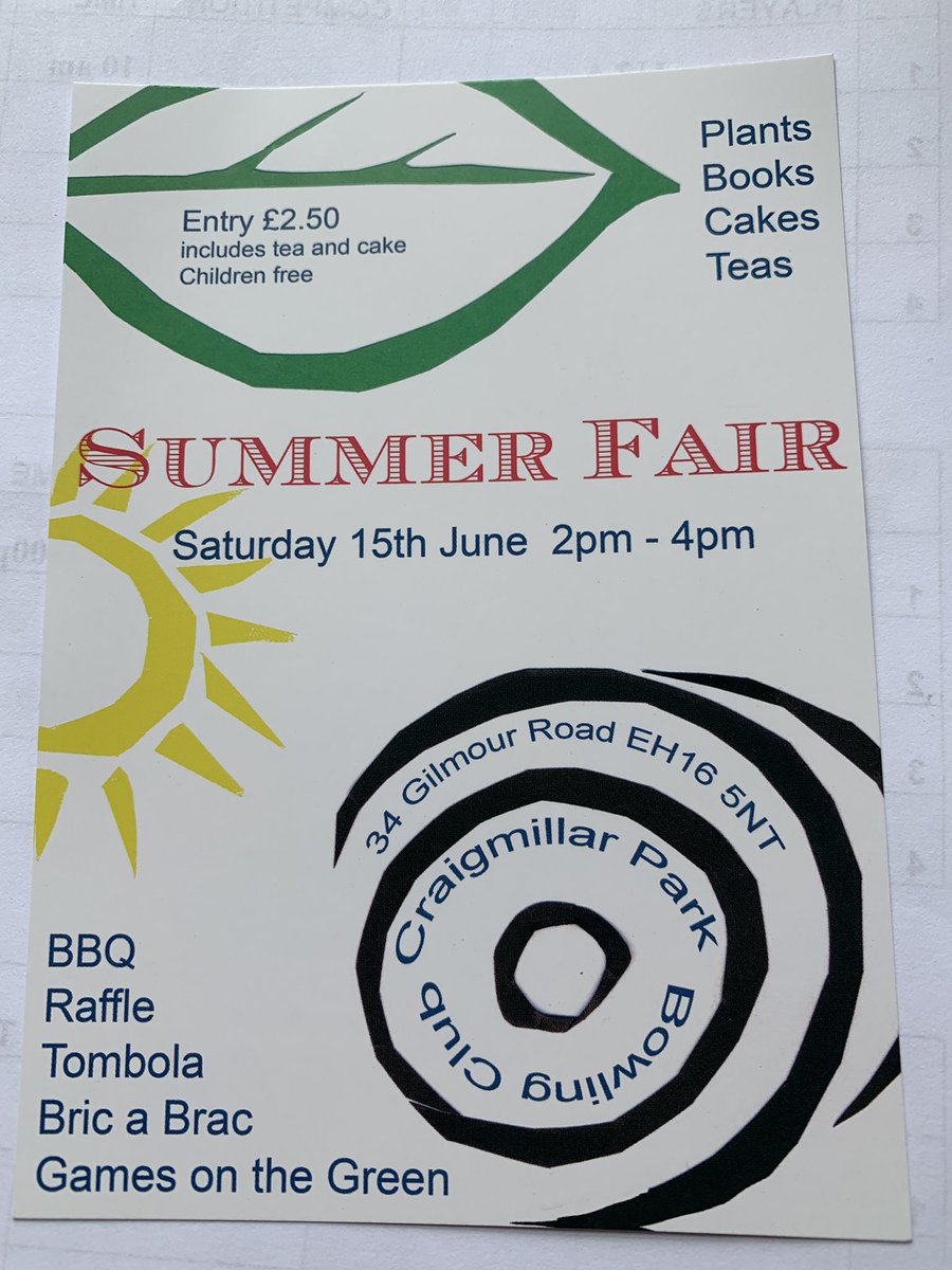 CPBowlingClub's tweet photo. Thanks to Christine Simpson for a lovely design for our Summer Fair flyer. Come along for a fun afternoon #TryBowls https://t.co/4UOJ1QkJic
