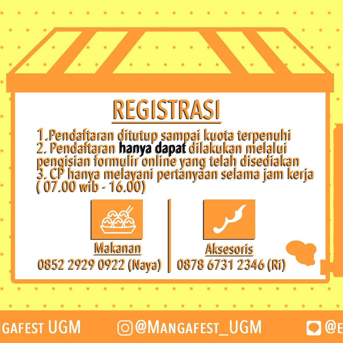mangafest_UGM's tweet photo. Halo teman-teman! Bagaimana puasa kalian hari ini? Semangat terus, yaaa! 😆

Kali ini mimin ada pemberitahuan penting nihh! 🤔 Yaitu, Mangafest kesembilan telah membuka pendaftaran untuk tenant! 😄 https://t.co/2CBFZGITuI
