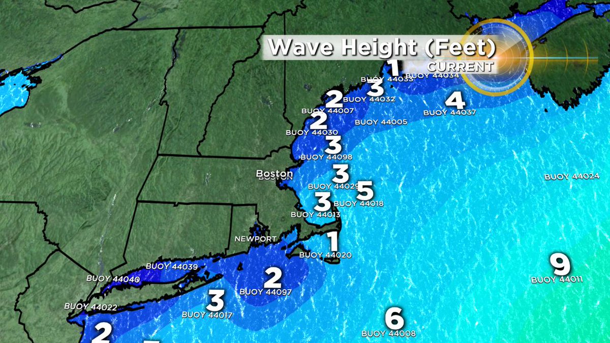 BarryWBZ's tweet photo. Check Out The Current Water Temperatures & Wave Heights. While It's The Unofficial Kickoff Of The Summer Season, Can't Swim In The Ocean Unless You Have A Wetsuit. #coldocean #wetsuit #holidayweekend #wbz https://t.co/Zkt8f19zUr