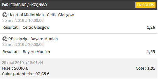 MarcoPronosOffi's tweet photo. ⚽️ PRONO DU JOUR ⚽️ 

Jour de coupe ! 🏆

On vise le 5/5 ? 😍❤️

Celtic + Bayern ➡️ 2

#TeamParieur #celticfc #Bayern #ScottishCupFinal #DFBPokalFinale https://t.co/1OGMaZs6oi
