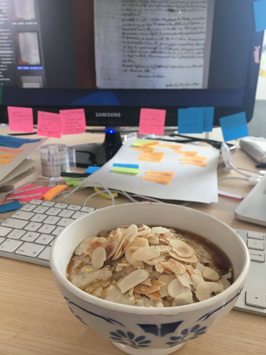 Porridge, fuellng my dissertation since je-sais-plus.
#ScienceInTheMaking  #MidAfternoonPorridge