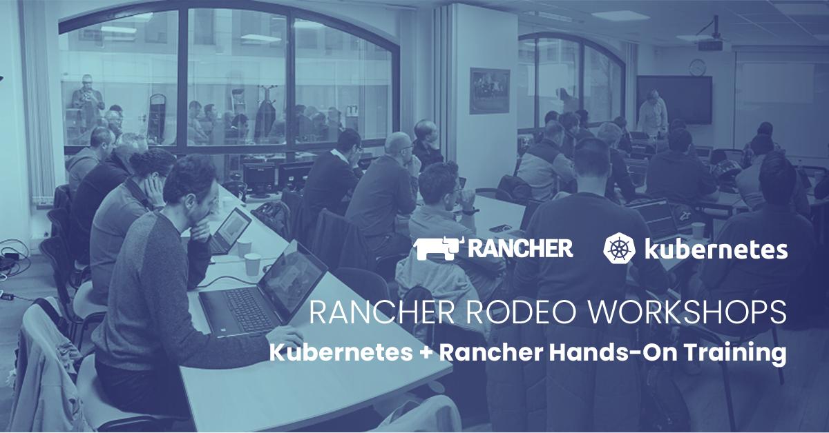 We have several #Kubernetes + Rancher hands-on workshops over the next few weeks. Check out our list of cities here and join us for some free training! #RancherRodeos hubs.ly/H0j1ltj0