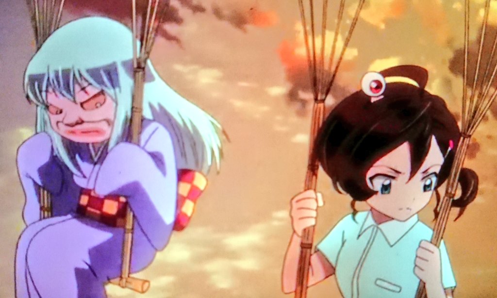 クロム Sur Twitter ゲゲゲ鬼太郎第６期で 鬼太郎達が移動手段で使うカラスヘリコプター これまでの物語りでカラスヘリコプターに乗った事あるのは人間では犬山まなちゃんだけだね