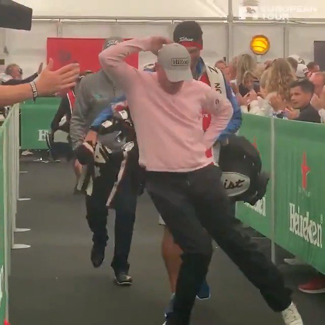 Watch Jamie Donaldson cut up a damn RUG in the beer tent at the Made in Denmark