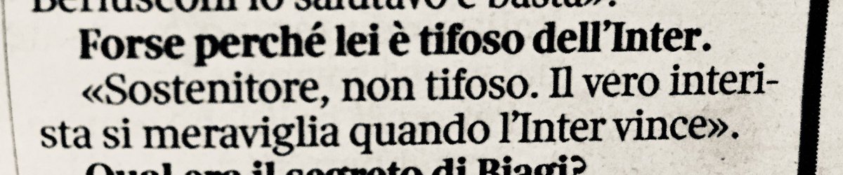 Franco Iseppi on Corriere della Sera
