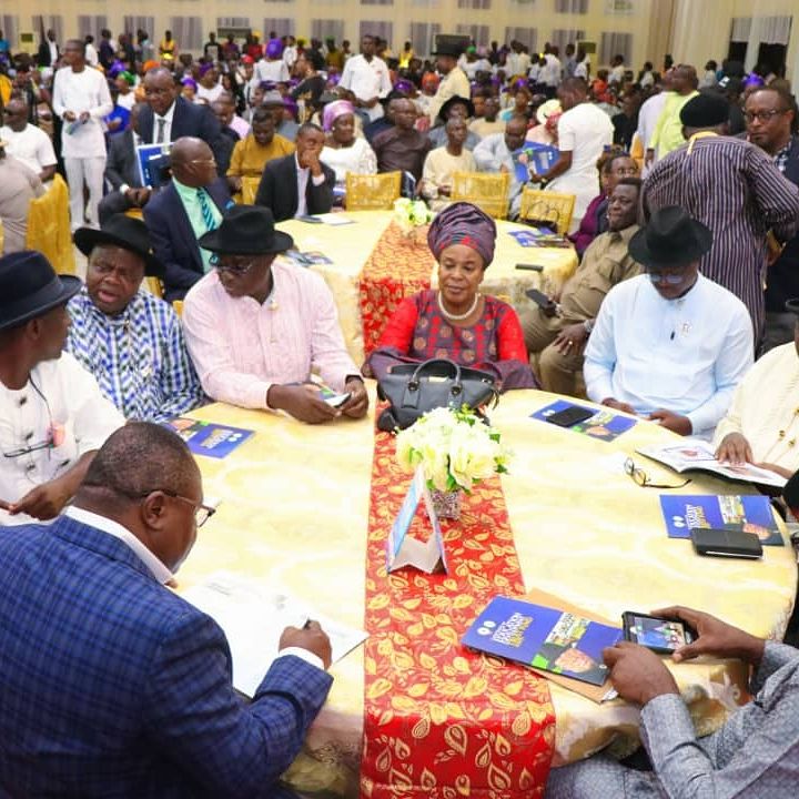 bazisam1's tweet photo. THE OFFICIAL LAUNCHING OF BAYELSA STATE EDUCATION DEVELOPMENT TRUST FUND (EDTF) at  Chief DSP Alamieyeseigha Memorial Banquet hall, Yenagoa. https://t.co/efRgDNKBkT