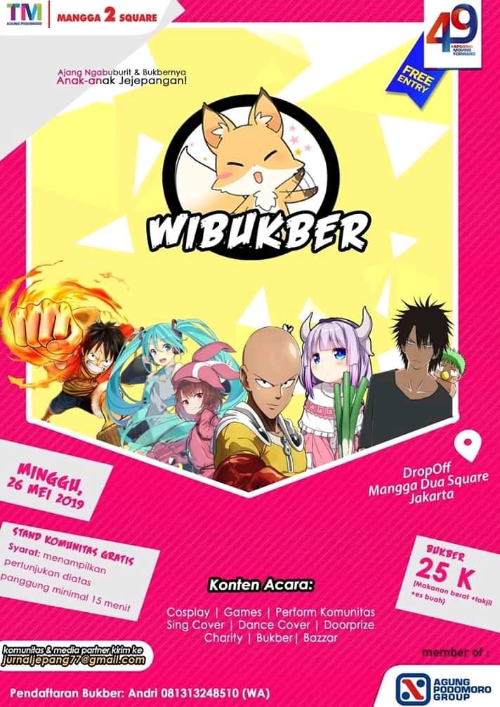 doki2otaku's tweet photo. It's time to bukber !!!
Kuy ikut bukber 😎 hati lebih tenang dan damai setelah puasa.

WIBUKBER
26 Mei 2019
Lokasi: Mangga Dua Square
FREE HTM

Seperti biasa doki-doki selalu hadir 😉 see ya~
#megu

#doki2otaku #bukber #wibukber2019 #wibukber #eventjakarta #jabodetabek #infojfest https://t.co/J7PZXHGrVN