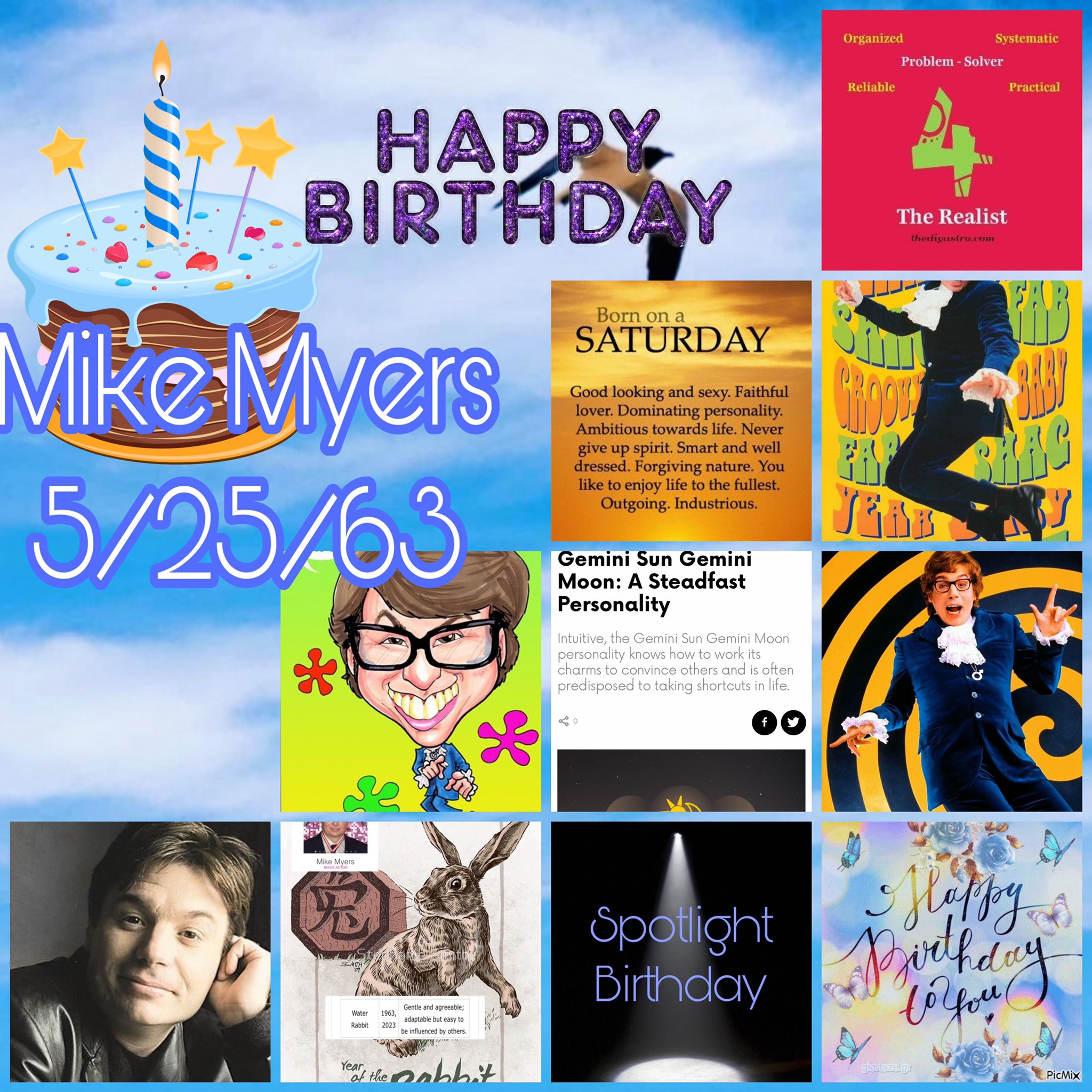 Happy birthday  Austen Powers (Mike Myers) 