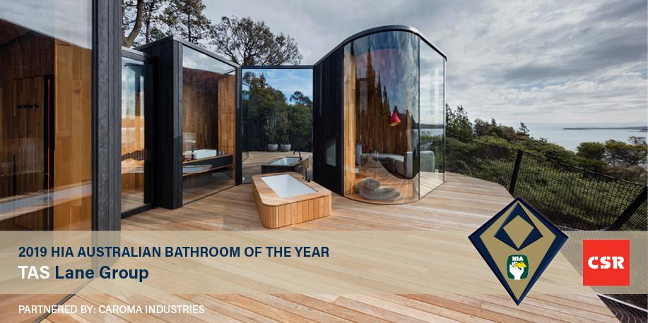 HIA_au's tweet photo. Lane Group (Tasmania) has won the Australian Bathroom of the Year! π This bathroom extends beyond the usual boundaries of amenity spaces and creates a lodge-like retreat. βΊοΈ Many thanks to Caroma Industries for their partnership #HIAawards #HIAnc19 https://t.co/g53chf2Jjm