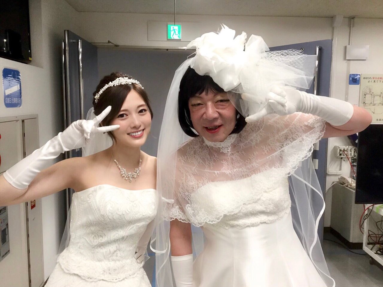 【白石麻衣さんドラマで着用】ワタベウェディング 淡水パール ティアラ 乃木坂46白石麻衣と古田新太「俺スカ」でそろってウエディング