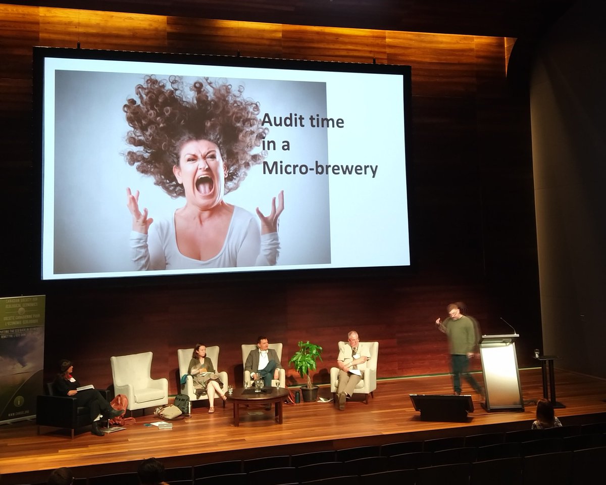 CLuederitz's tweet photo. Thanks for the shoot out Stephen Quilley for microbreweries and our panel on 'brewing up transitions' @twbcoop @CpointBrewingCo #CANSEE2019 #somethingdifferent https://t.co/tmFtE0TkVF
