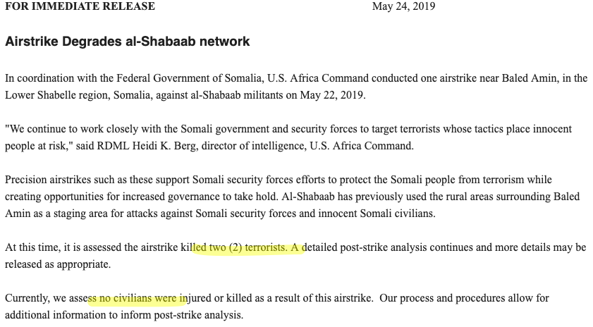 Meanwhile in Somalia:2 KIA (Shabab not ISIS)