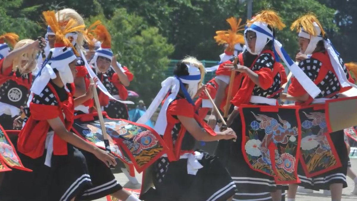 5/26(土）飯豊中学校体育祭 20年以上続いている男子生徒全員+保存会 