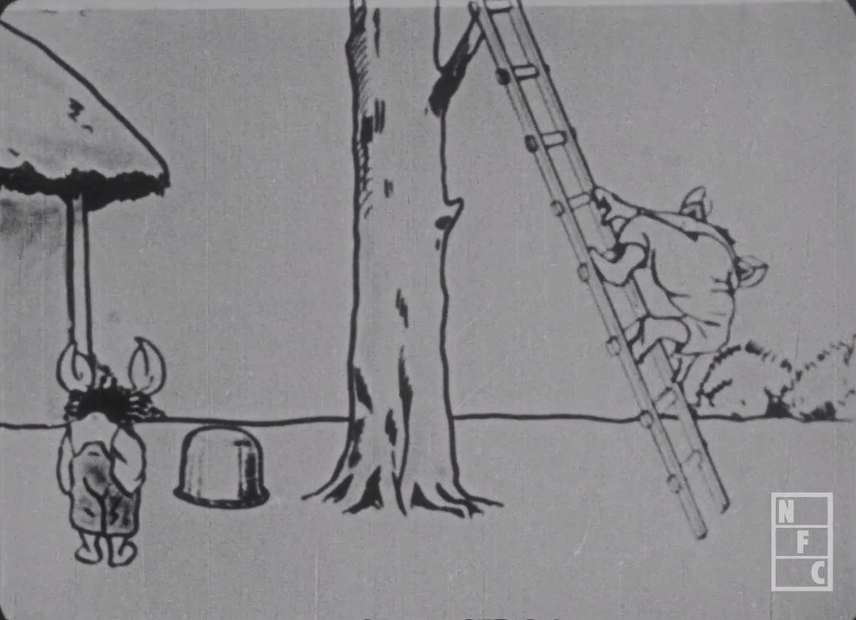 この猿蟹合戦のアニメ、擬人化の仕方といい動き方といい見所が多くて好き。はしごの上り方が蟹すぎる。 