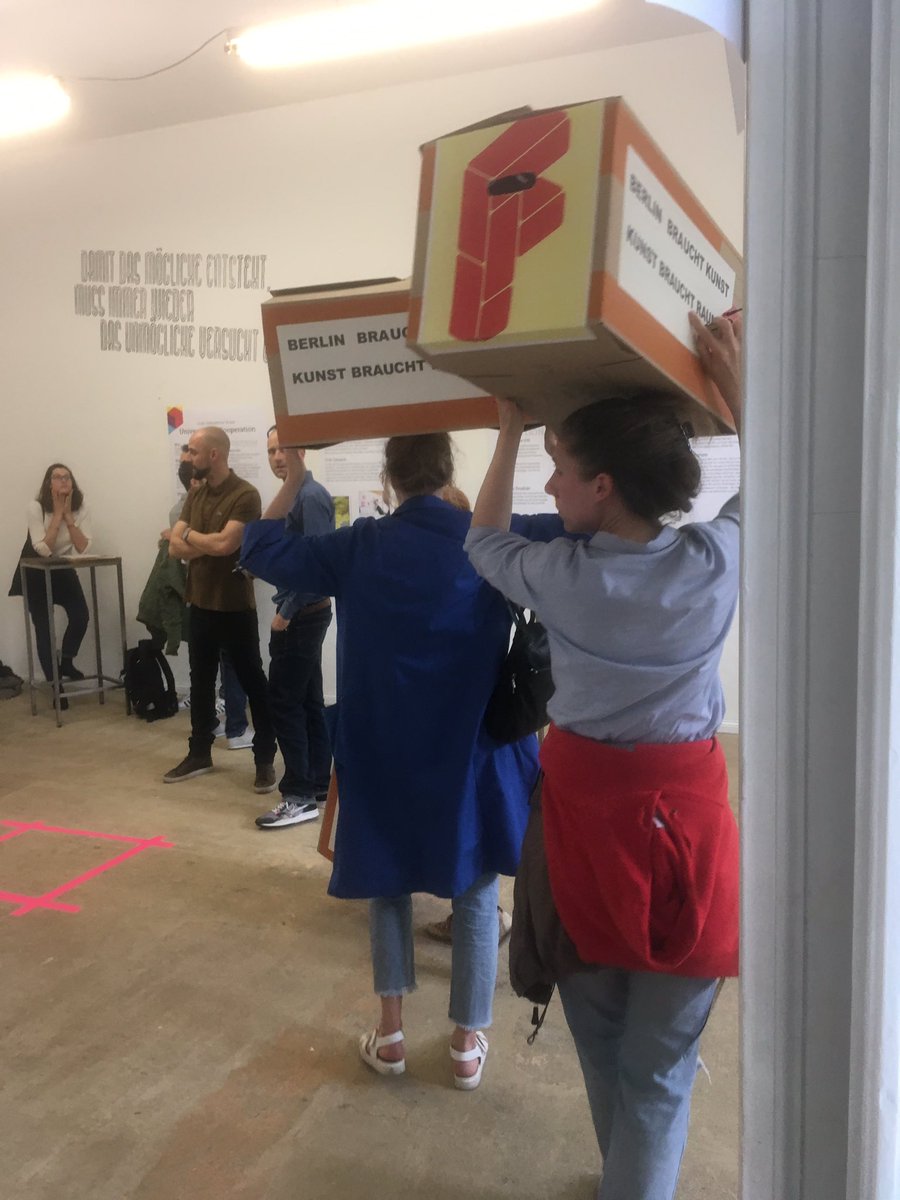 Wir haben Raum-Bedarf! Go-in der Raumkampagne der Koalition der Freien Szene und AKKU beim Infotag Gewobag #Bülow90 #Raumkamp #Kunst #Raum #Berlin #FreieSzene