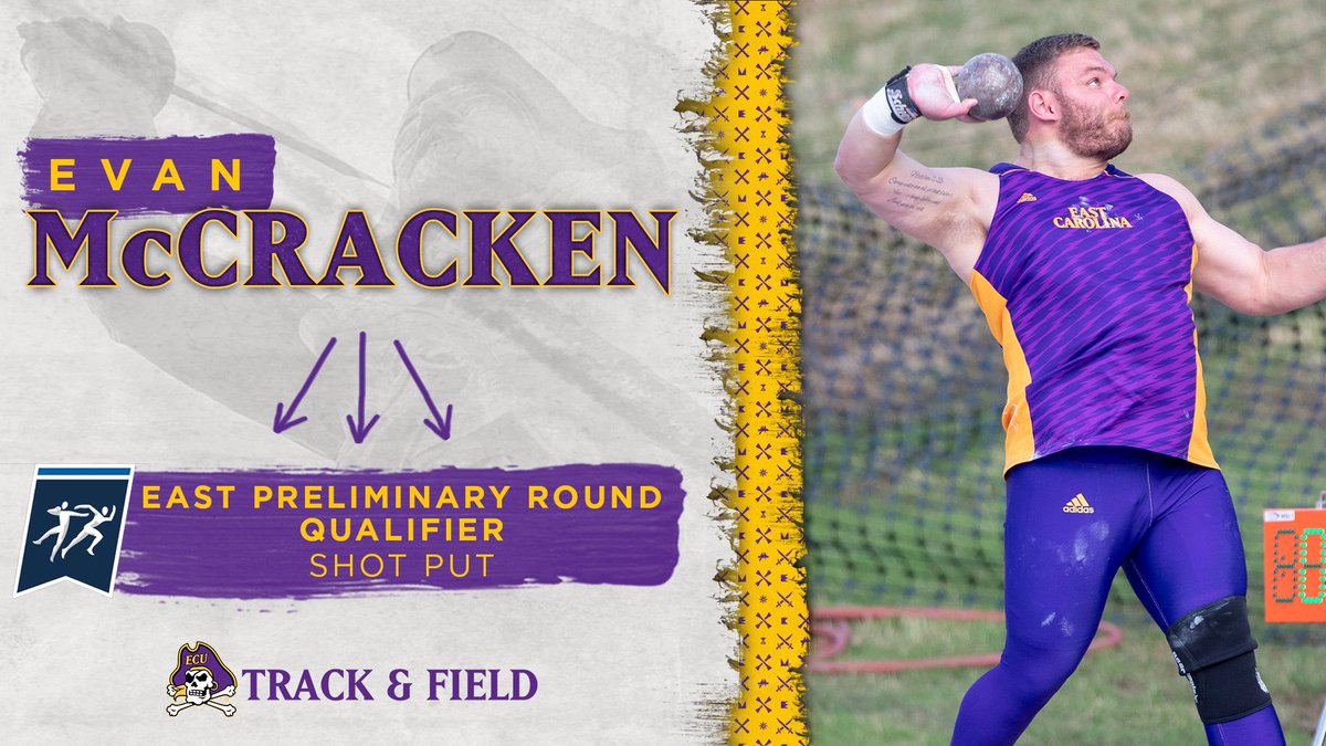 NCAA East Prelims | Saturday Competitors | Men’s Shot Put | 2:45 PM | Evan McCracken